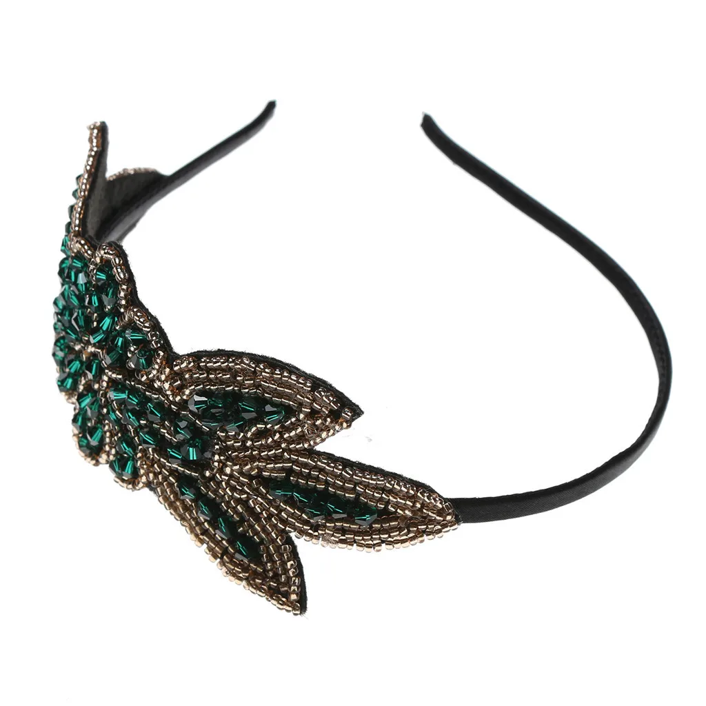 Женская повязка на голову богиня лист цветок корона на голову повязка на голову свадебный лист аксессуары для волос богиня повязка на голову цепь#3