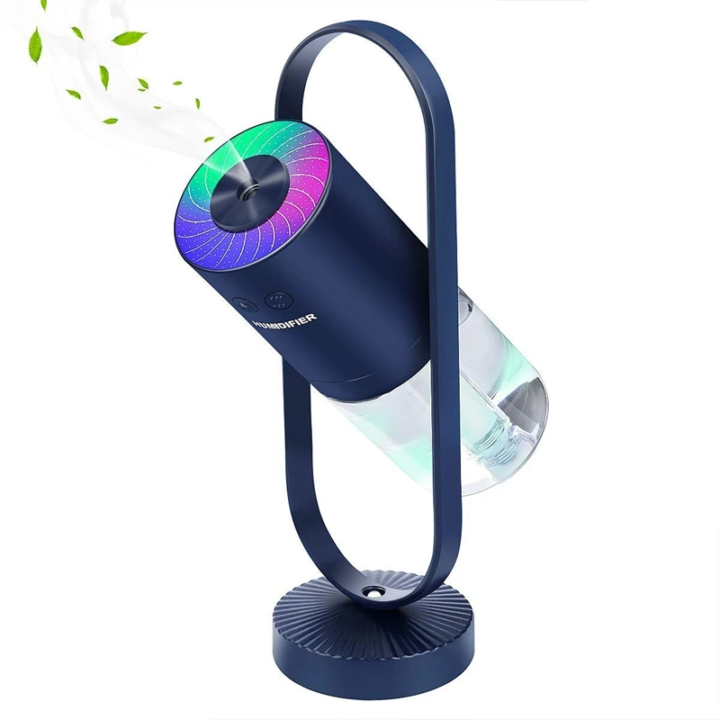 Портативный увлажнитель холодного тумана, USB увлажнитель с 7-Цвет светодиодный Ночной светильник, автоматическое отключение, крайне низкий уровень шума, подходит для младенцев, детская одежда