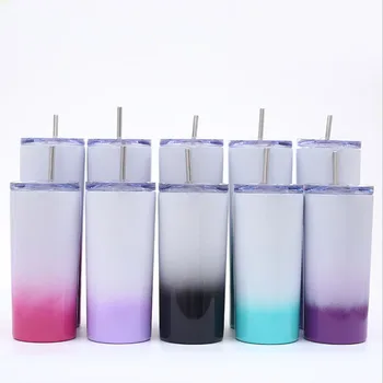 

20oz Skinny Tumbler Sealed Lids with Straw Wine Swig Tumbler Double Wall Vacuum Insulated Stainless Thermos Bottle Wedding Gift