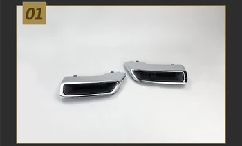 

2PCS ABS Rear Exhaust Muffler Tail End Pipe Cover for Peugeot 3008 5008 Access Active Allure 2017 2018 2019 Car Styling Accessor