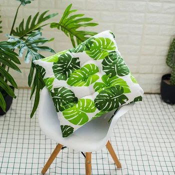 

Plant Pattern Seat Cushion For Office Chair 1 Piece Soft Tatami Pad Non-slip Cushion Mat For Sofa Computer Stool Pad Home Decor