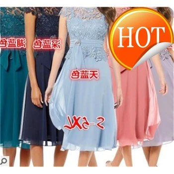 

Autumn Dress Summer Women 2020 Elegant Sexy Hollow Out Lace Long Dress Vintage Plus Size Patchwork Chiffon a Line Party Dress