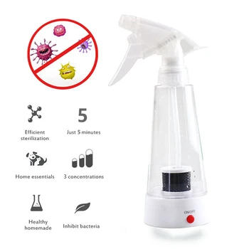 

USB Disinfectant Water Disinfection Liquid Portable Cleaning Sterilization Sodium Hypochlorite Making Machine Protection Spray