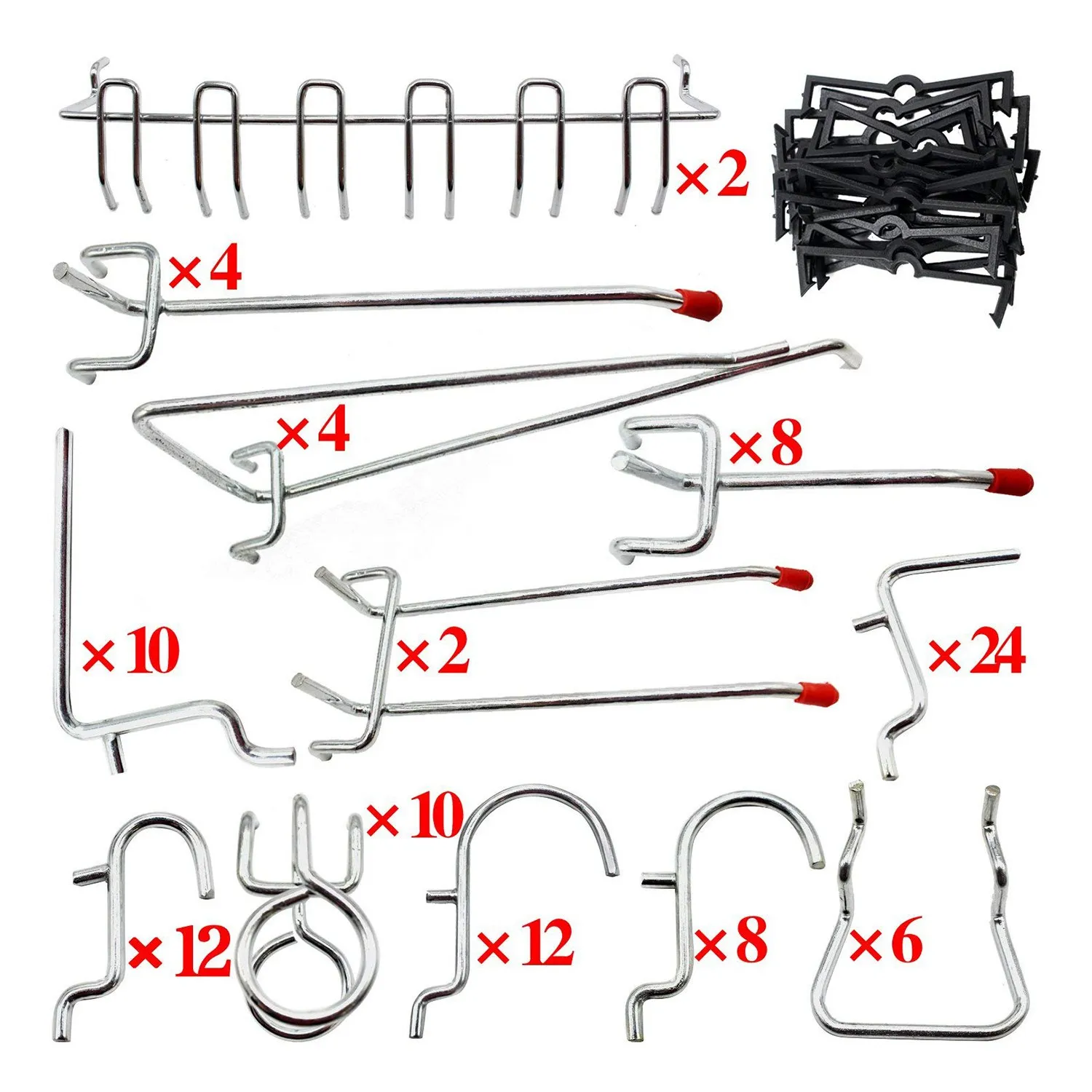 

Pegboard Hooks Assortment - 102Pcs Peg Hook Organization