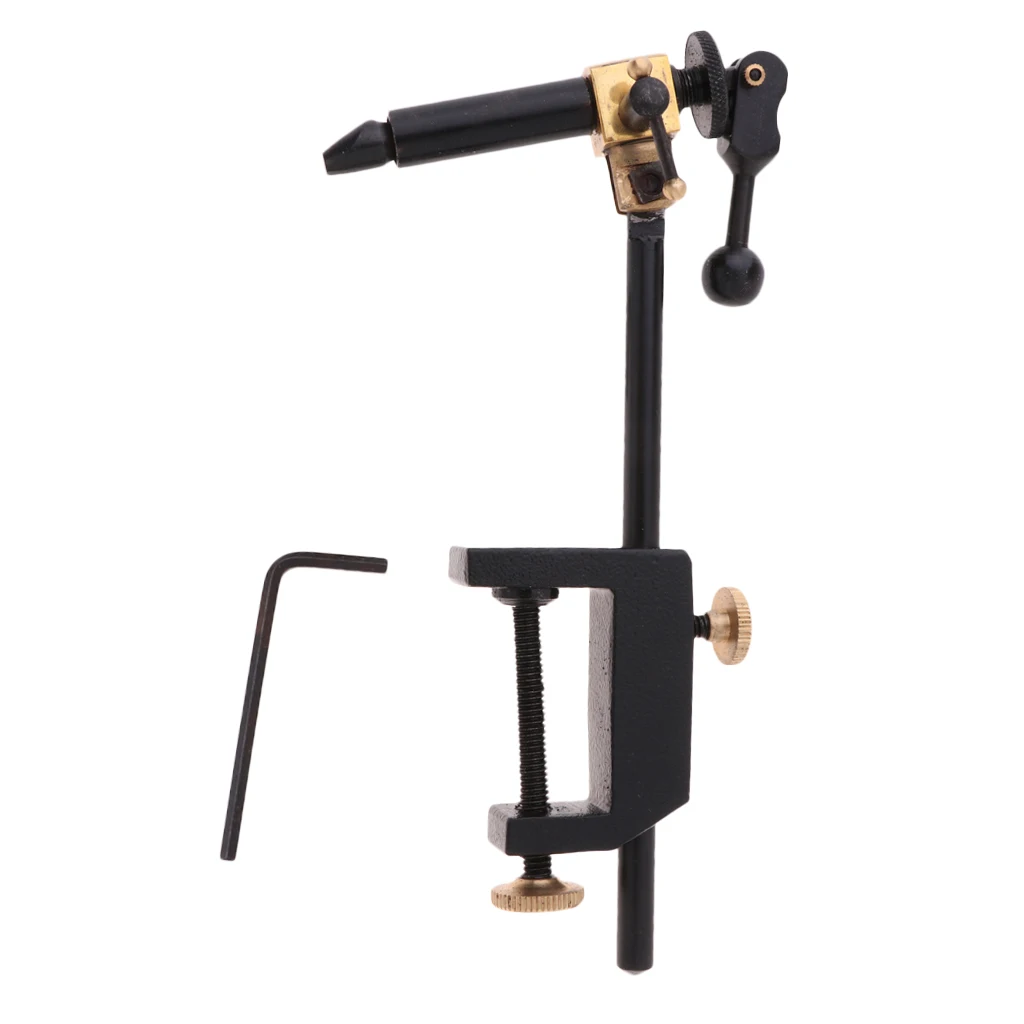 Stainless Steel Fly Tying Vise with Hard Jaws Rotating Tools Fishing Accessories | Спорт и развлечения