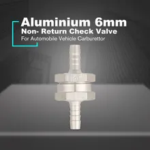 1 шт. алюминиевый обратный клапан 6 мм топливный обратный Встроенный обратный клапан вакуумный шланг один способ для карбюратора автомобиля