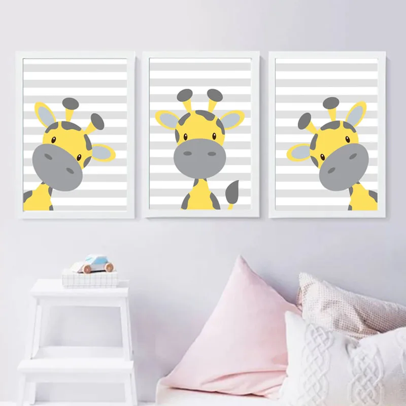 giraffe nursery art