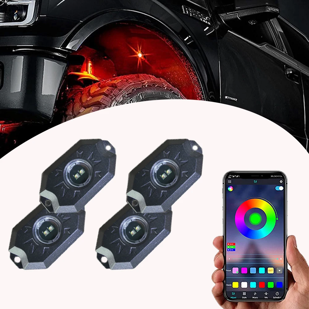 RGB-подсветка светодиодная неоновая с Bluetooth 4 режима работы | Автомобили и