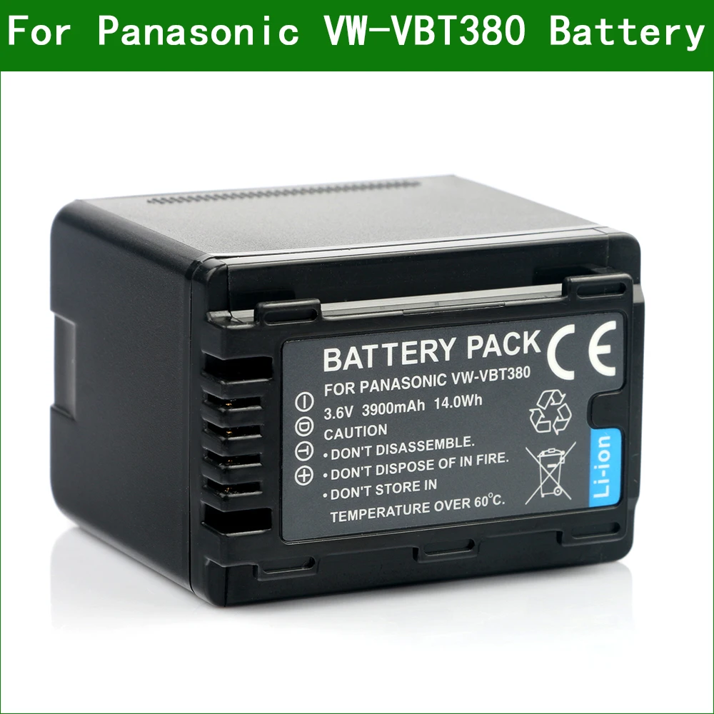 LANFULANG VW-VBT380 аккумуляторная батарея батареи камеры для Panasonic VW-VBY100 VW-VBT190 HC-V110 HC-V130