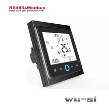 Пропорциональный клапан 0-10V signaal управления и RS485 4 трубы 2 трубы вентилятора катушки блок для охлаждения/отопления переключатель управления, 95-240VAC, 24VAC