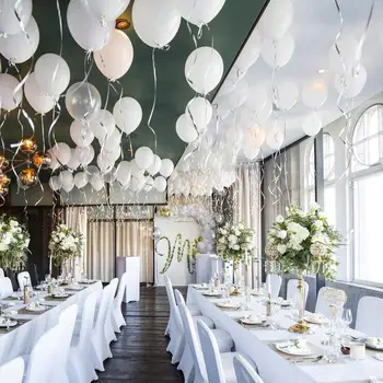 

100pcs with Rope White Balloons 100 Pack Helium Tank for 100 Balloons Latex Balloon Kids Toys Home Decoration Festival