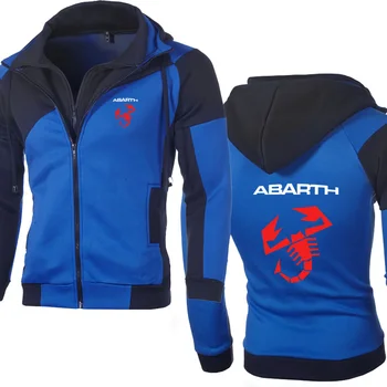 

Jacket Men Abarth Car Logo Sweatshirt Hoody Spring Autumn Fleece Cotton Zipper Hoodies Fashion Hiphop Harajuku Male Clothing X