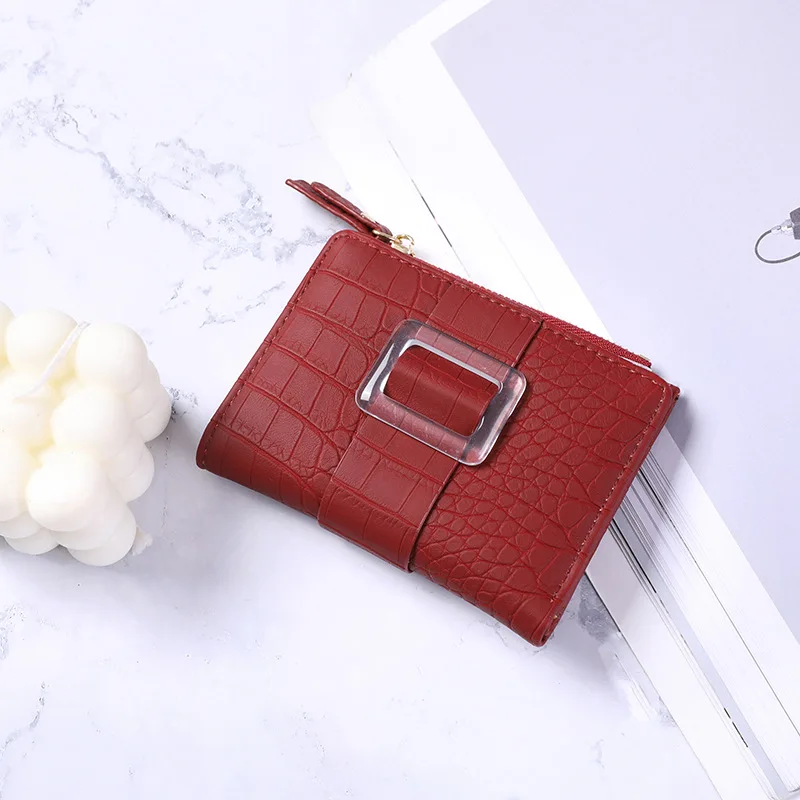 2022 New Women Wallets Luxury Brand Small Mini Coin Purse Hasp Card Holder Lady Wallet Zipper Female Leather Clutch Carteras