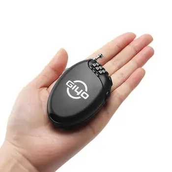 

HiMISS 2020 Bike Multi Function Mini Cable Lock Bicycle 3 Digit Password Coded Anti Theft Retractable Wire Line Lock for Cycling