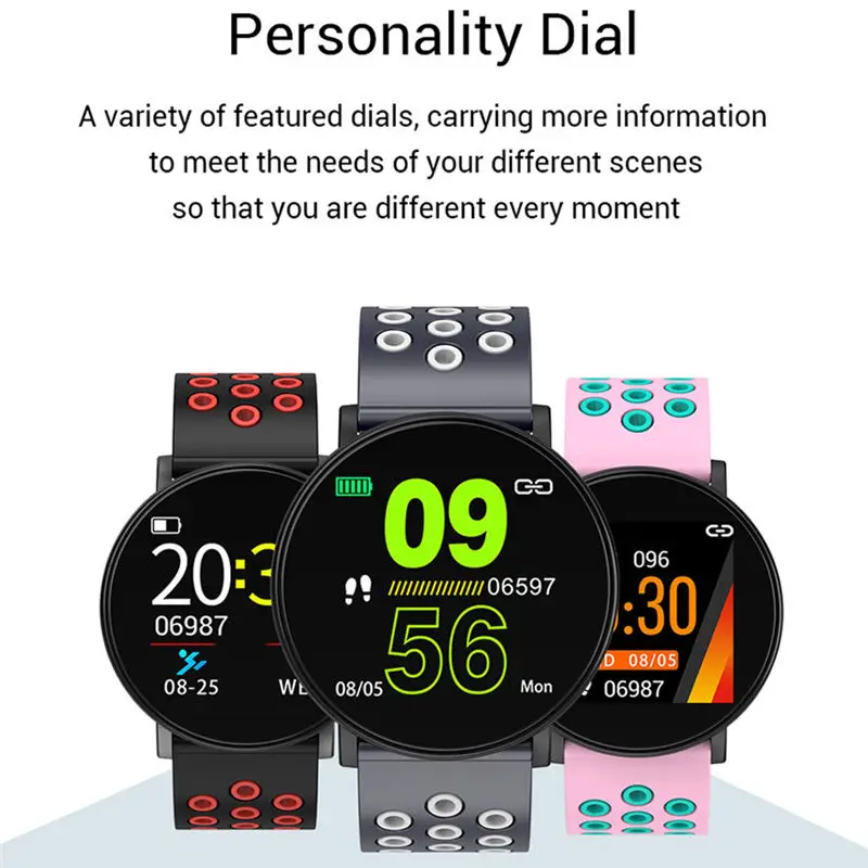  Sport Smart Watch Men Waterproof Blood Pressure Smart Watches Women Heart Rate Monitor Bluetooth Sm - 4000266941937