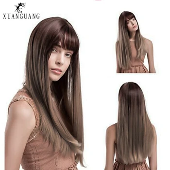 

Female Long Straight Natural Synthetic Wig High Temperature Fiber Long Wig Female Wig