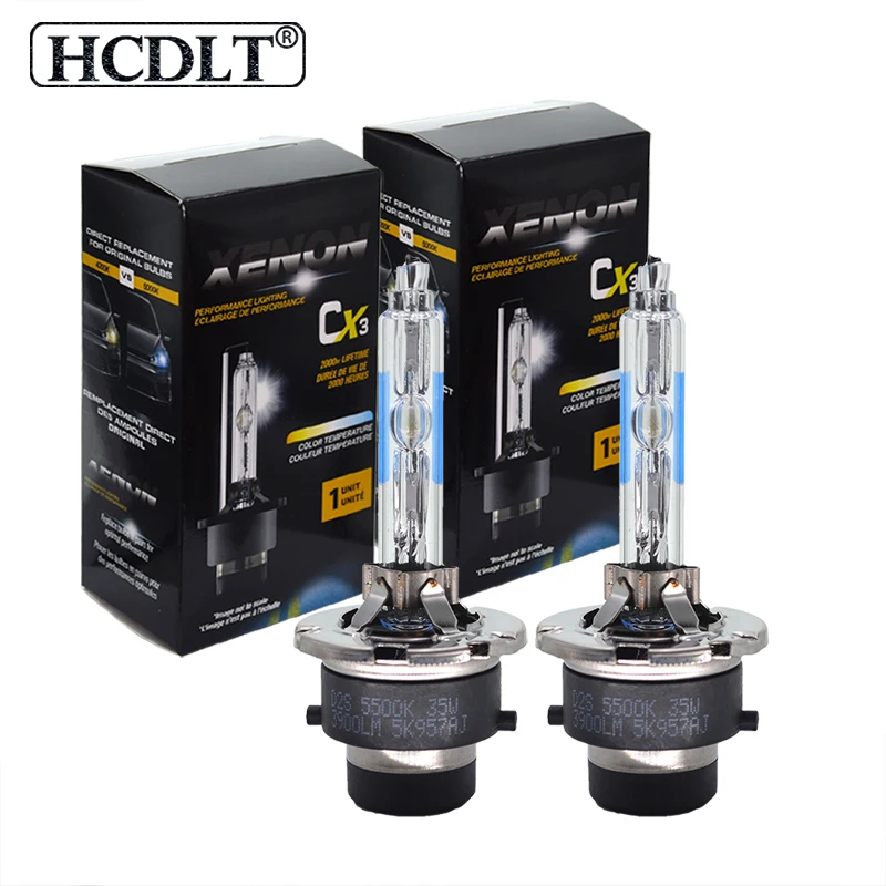 HCDLT 2PCS High Bright Metal Claw 35W 55W D2S Xenon HID Lamp Lights 5500K D4S Car Headlight Bulb D2 D4 For ES350 GS350 RX350 (9)