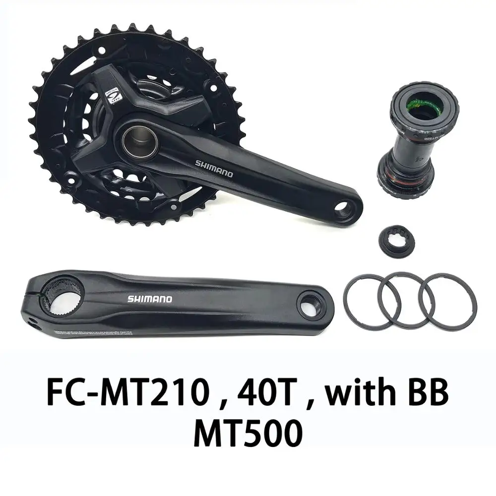 MT210 40T With MT500 MT210 3x9X3x8 27/24s Скорость велосипед рукоятка MTB 170 мм диаметра окружности болтов(Звездочка с mt500 44-32-22T 40-30-22T сравнить Alivio m4050 - Цвет: MT210 40T With MT500