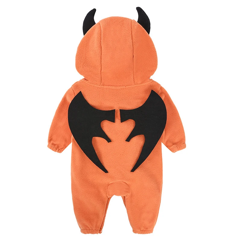 Детский комбинезон для Хэллоуина, милый костюм дьявола для малышей, вечерние костюмы с длинными рукавами