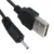 черный DC 2 мм USB кабель для зарядки 50 см для Nokia N78 N73 N82
