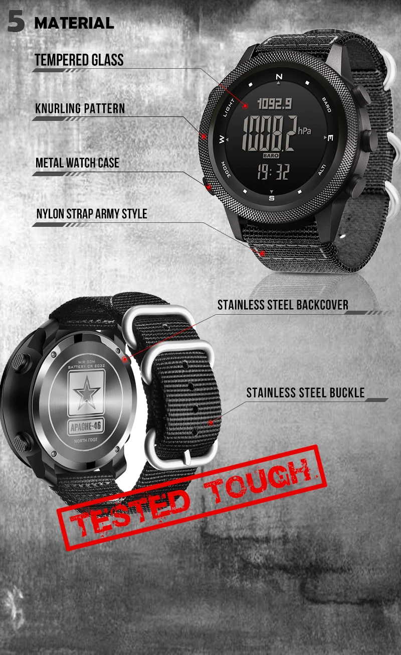 Military Grade Multifunctional Unisex Digital Watch