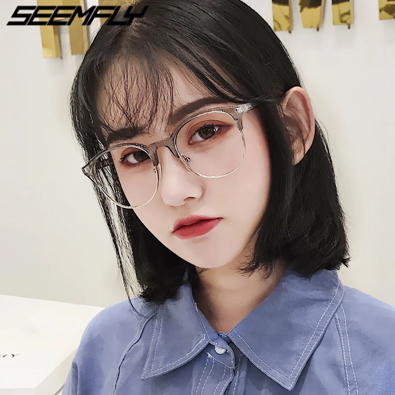 

Seemfly Glasses Frame Men Women Round Prescription Eyeglasses Myopia Optical Frames Spectacles Unisex Eyewear Oculos De Grau New