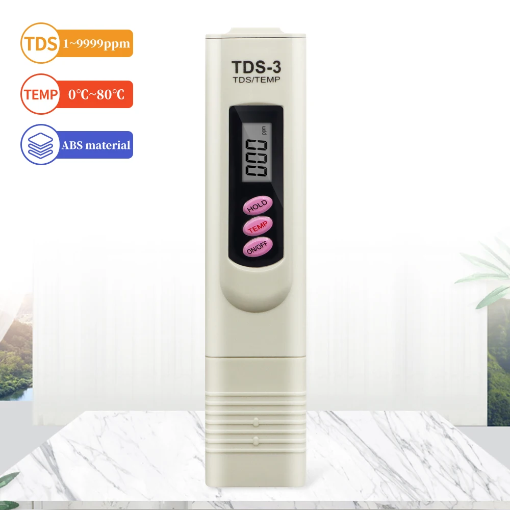 LCD Digital TDS-3 Meter Filter Pen Temp PPM Tester Stick Water Purity Testerc Pp LCD Digital TDS-3 Meter Filter Pen Temp PPM Tester Stick Water Purity Testerc Pp