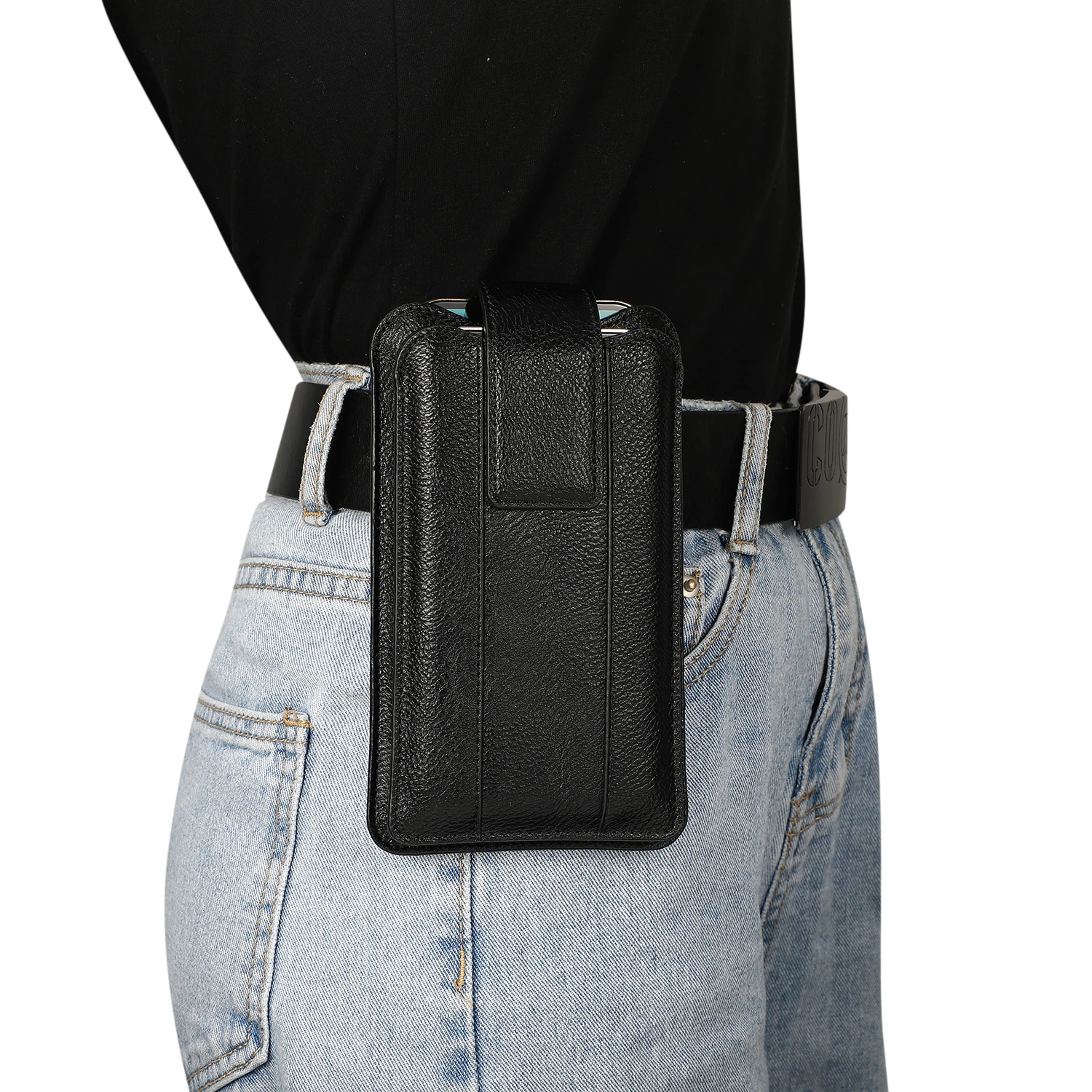 

Leather Dual Pouch 2 Phone Belt Clip Case For Samsung Note 20 10 9,Galaxy A50 A51 A71 A12 A22 A32 A52 A72 M22 Waist Bag Holster