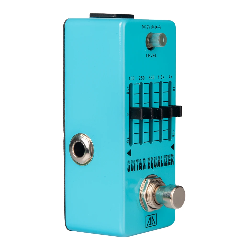 

Durable Electric Guitar Eualizer Effects Pedal 5 Band True Bypass Blue