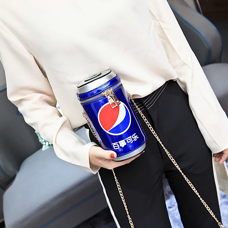 

Korean-style Coke Bag yuan tong bao Shoulder Suspender Strap Shoulder Chains Bag Summer Day Versitile Fashion Lady Bag