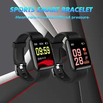 

D13 IP67 Waterproof Men Women Smart Watches Heart Rate Watch Colorful Screen 116plus with TPU Wristband Smartwatch