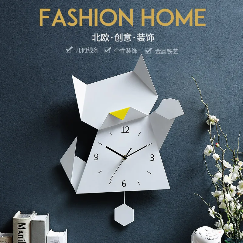 

Silent Decor Wall Clock Modern Design Metal Modern Design Wall Clock Living Room Metal Creative Reloj Pared Home Decor JJ60WC