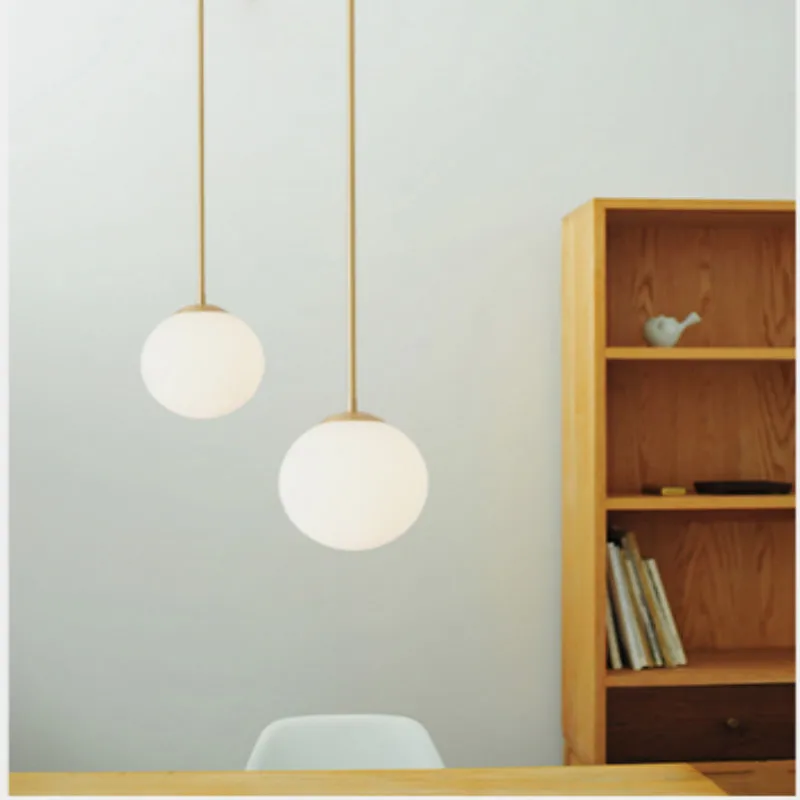 Современный стеклянный длинный подвесной светильник для домашнего декора