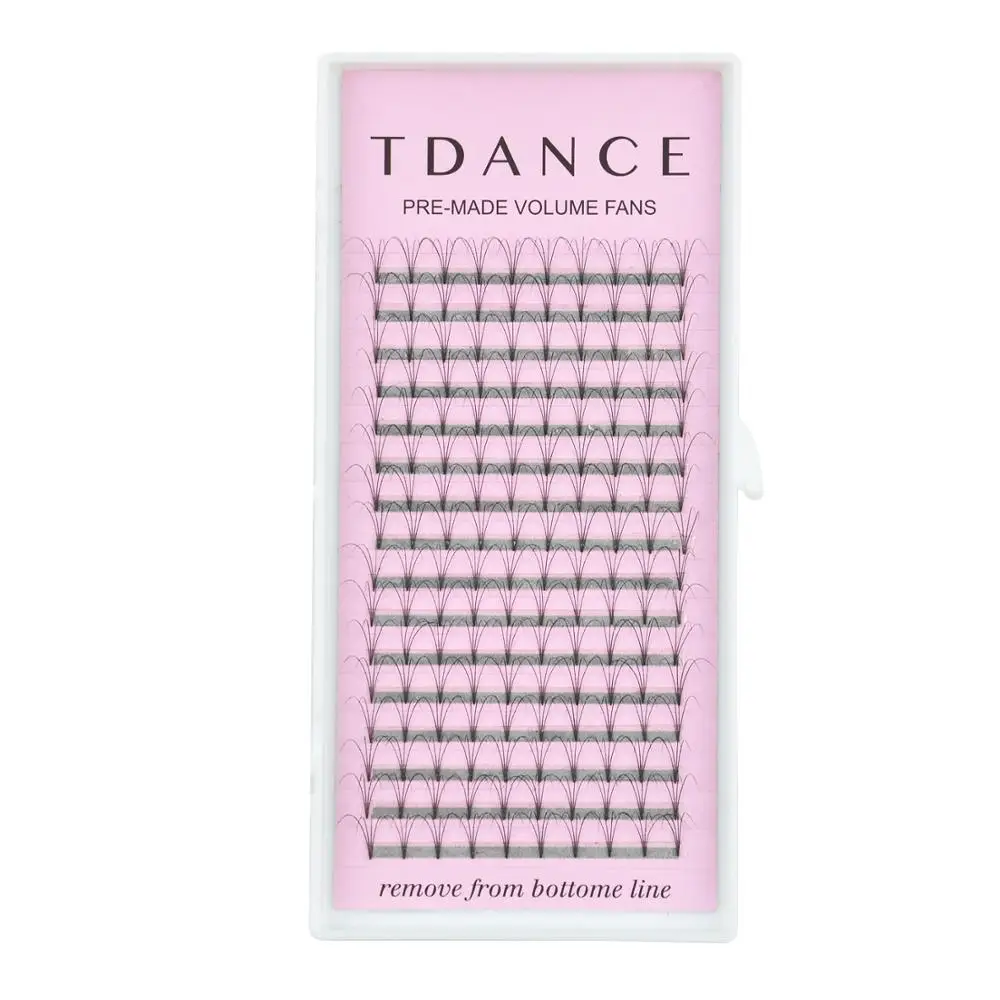 Eyelash-Extensions Volume-Fans Faux-Mink-Lash Premade Russian-Volume TDANCE 16-Lines