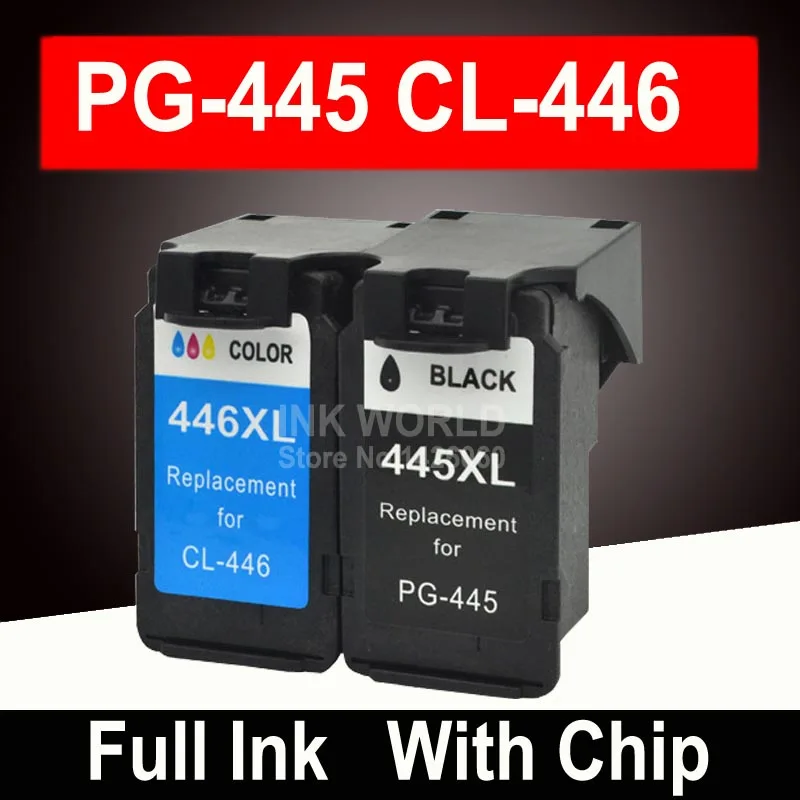 Черные картриджи для Canon PG 445 446 445XL 446XL Pixma iP2840 MG2440 MG2540 MG2540S MG2940 чернила PG445 |