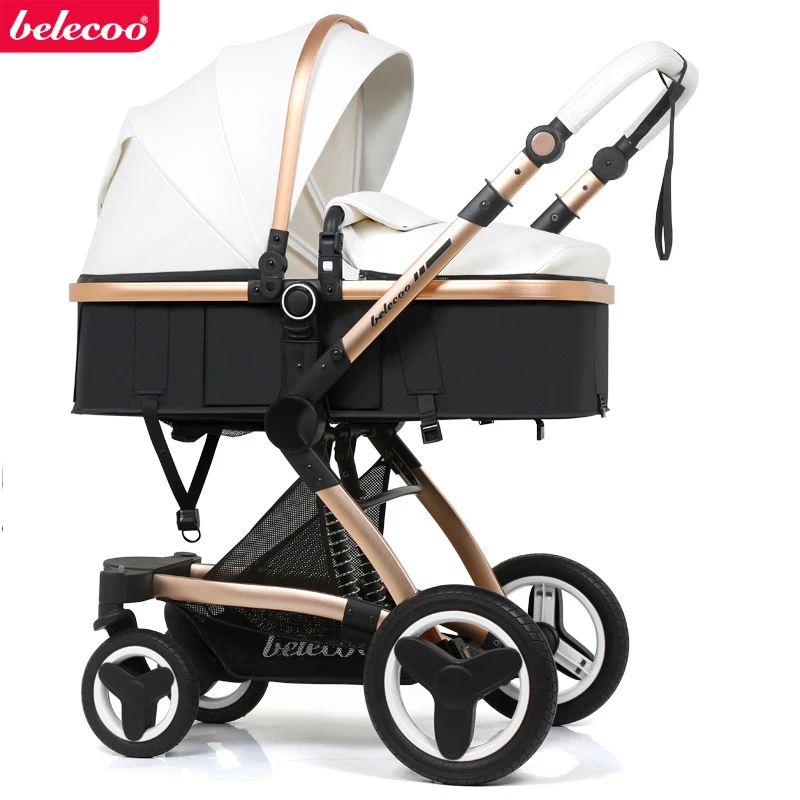 Trend Product  Belecoo Stroller 2-in-1 Eco Leather Shock Absorber Free Shipping 