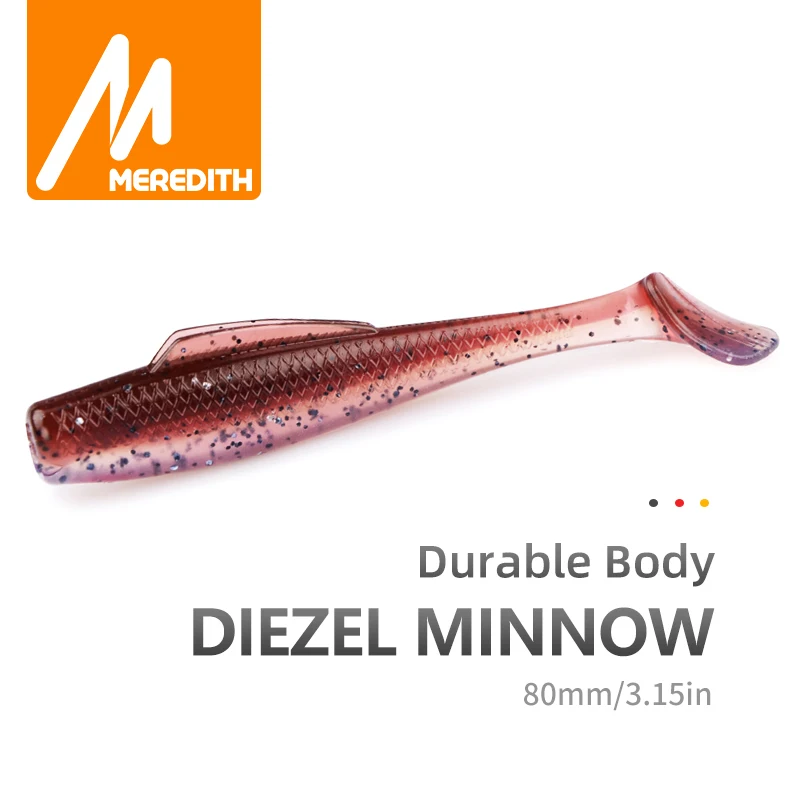 MEREDITH DieZel приманки в форме гольяна 80 мм 5 9 г мягкие для рыбной ловли 3 15 дюйма 8
