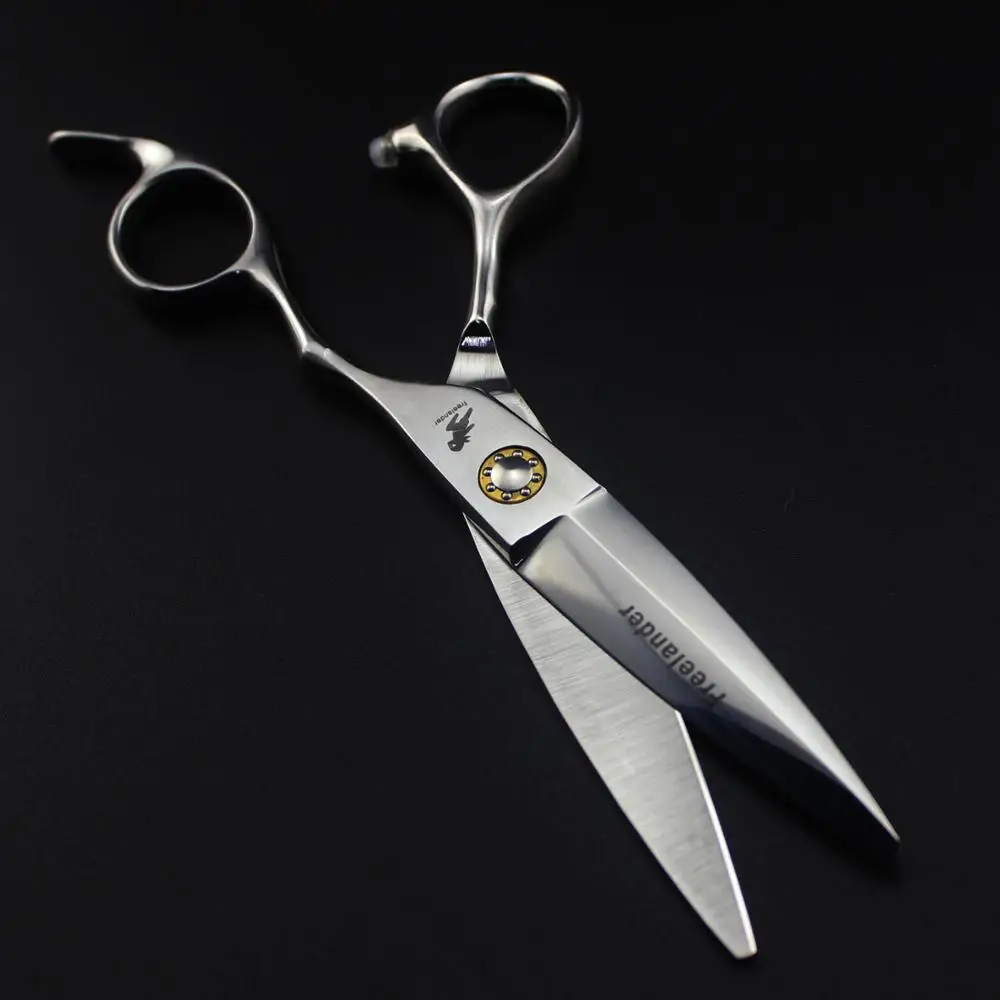 cutting scissors 6 дюймов ивовые Парикмахерские ножницы 440c стрижка выгравированный логотип Япония сталь Щепка ножницы, ножницы для волос - Цвет: cutting scissors