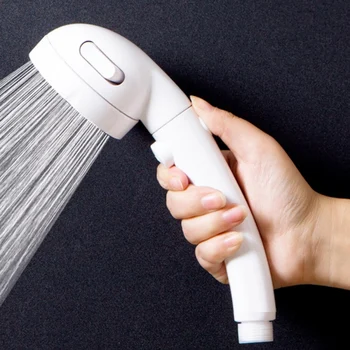 

Handheld Water Shower Head Bathroom Spray Head With Switch 3 Modes SPA Rain Shower Nozzle Pressurized Shower Head