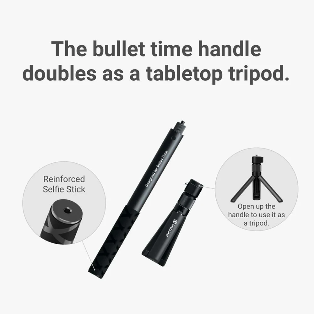 Insta360 Bullet Time комплект с невидимой селфи палкой сложенный штатив ручка для Insta360 ONE X/ONE монопод со штативом фотографии
