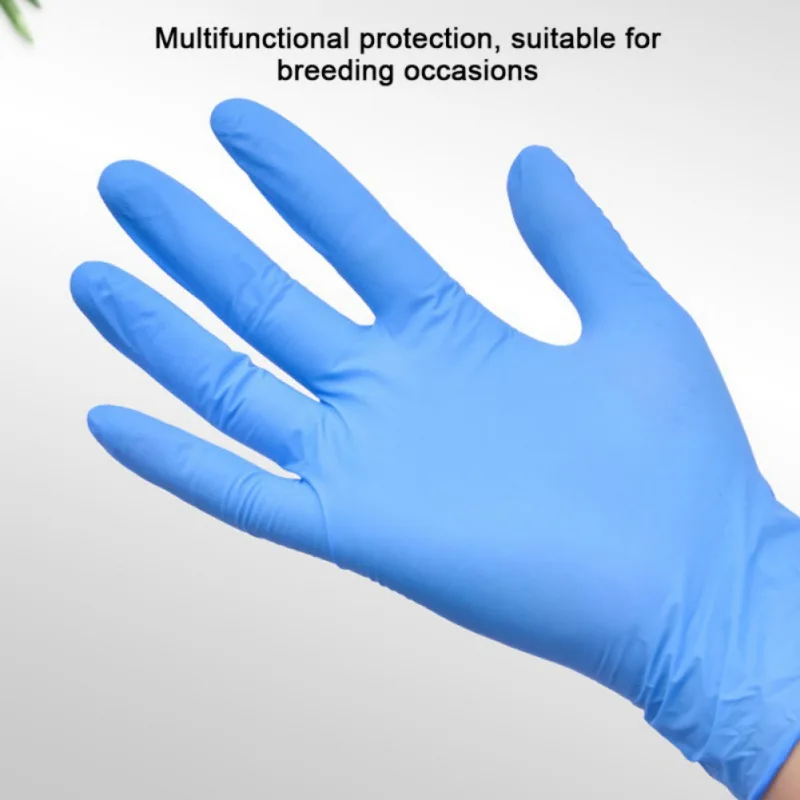 

100pcs Disposable Protective Gloves Health Care Thicken Nitrile Gloves Latex Free Powder Free Textured S M L Drop Shipping