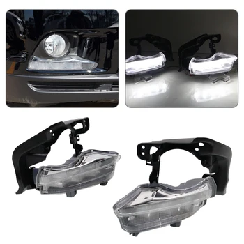 

TO2562100 TO2563100 814400E020 814300E020 1Pair Front Daytime Running Fog Light Lamp Fit For Toyota Highlander Kluger 2014-2016