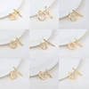 6 Sets 24K Gold Color Plated Brass Bracelet O Toggle Clasps High Quality Diy Jewelry Making Findings Accessories ► Photo 1/6