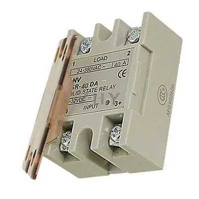 

DC-AC Single Phase Solid State Relay SSR-40DA 4-32V 24-380V w Protective Cover