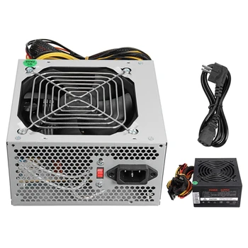 

Max 1000W Atx Power Supply Quiet Fan For For Amd Pc Psu Pc Computer Miner Eu Plug