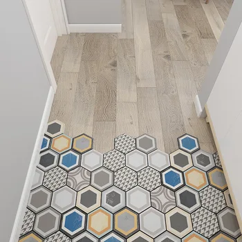 

New arrive PVC Door Mat Silk Loop Door Mat Geometry can be cut Nordic style Room Rug Home Entrance Door mat free shipping