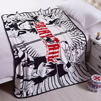 

1PCS Fairy Tail Anime Blanket Plush Coral Velvet Warm Decoration Soft Bed Home Throw Sofa Blankets Kid Adult Gifts NEW