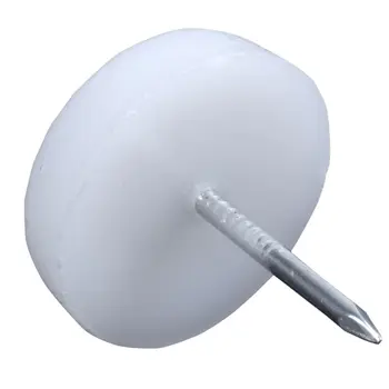 

HTHL-100pcs Furniture Chair Table Feet Protector Fittings Glides Nails White