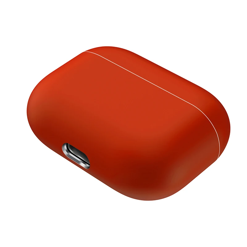 Жидкий силиконовый чехол AirPods Pro, силиконовый тонкий светильник, официальный подлинный чехол для гарнитуры spigen esr ap - Цвет: Красный