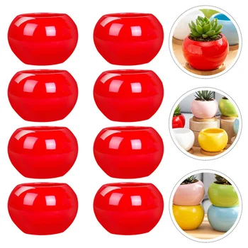

6pcs Creative Chic Succulent Pot Thumb Flower Holder Plant Pot for Store Home Office